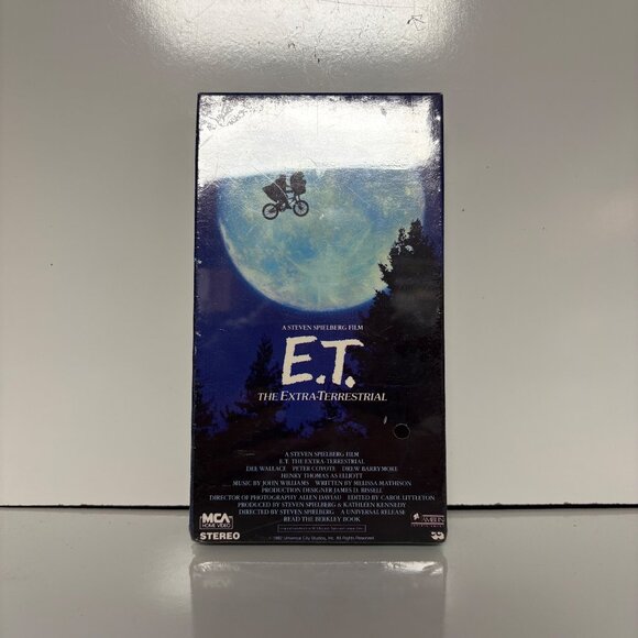 E.T. The Extra-Terrestrial VHS Steven Spielberg Classic Hi-Fi MCA Sealed 1982 - Picture 1 of 6